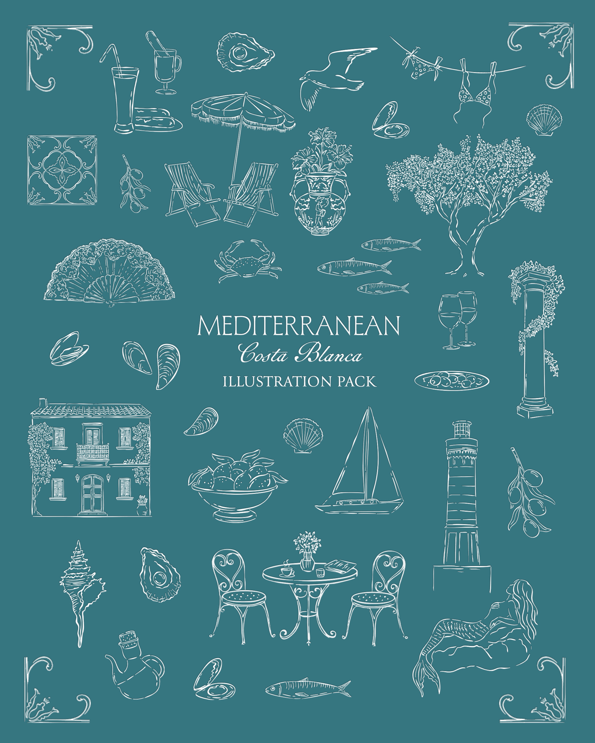 Mediterranean Illustration Pack - Image 2