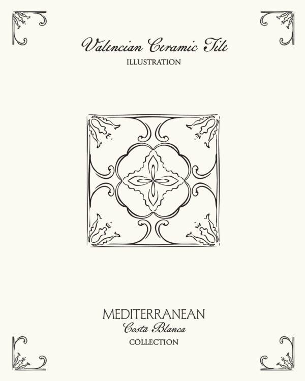 Valencian Ceramic Tile Illustration